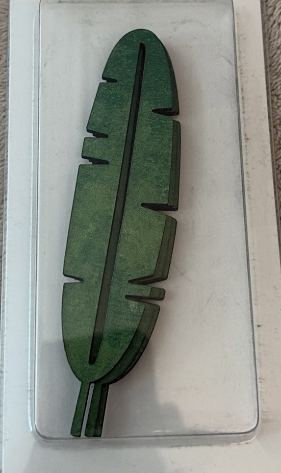 Crafters Square Chipboard Shapes: Green Tropical Leaf