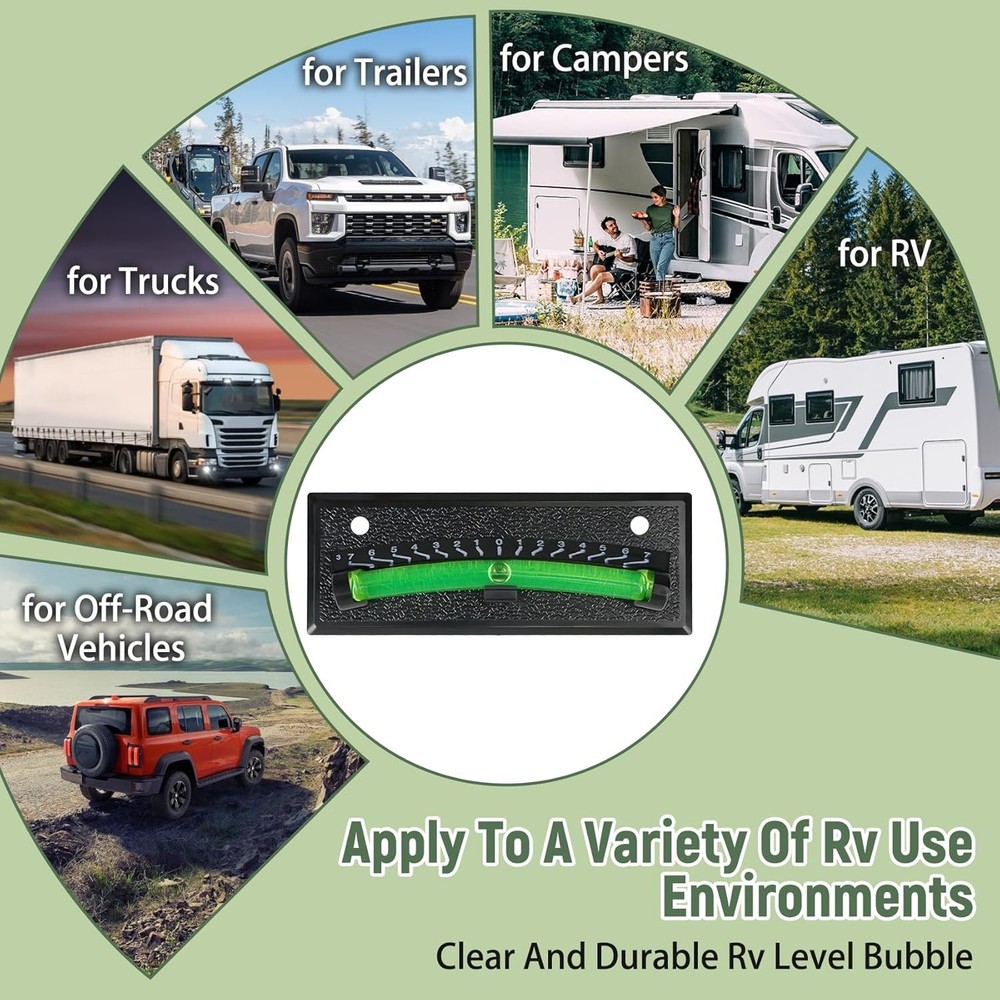 Rv Bubble Level Camper Level Bubble 1 or 2 Pack For Trailer Leveling Bubble,High