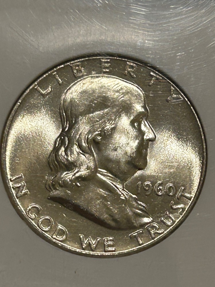 1960 P Franklin Silver Half Dollar NGC MS65