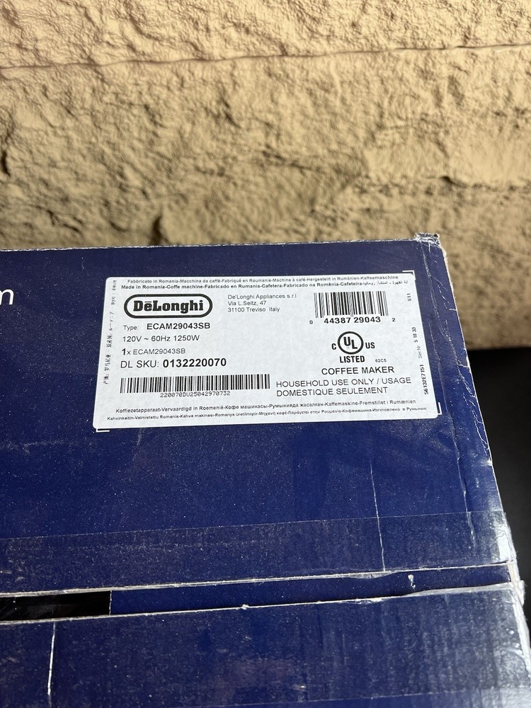 DELONGHI Magnifica Evo Automatic Espresso Machine Silver ECAM29034SB