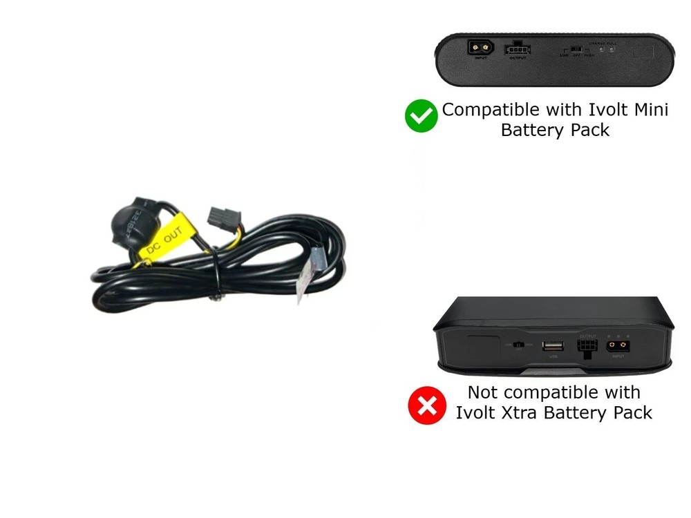 Thinkware Ivolt Mini (BAB50) External Battery Hardwire Output Cable