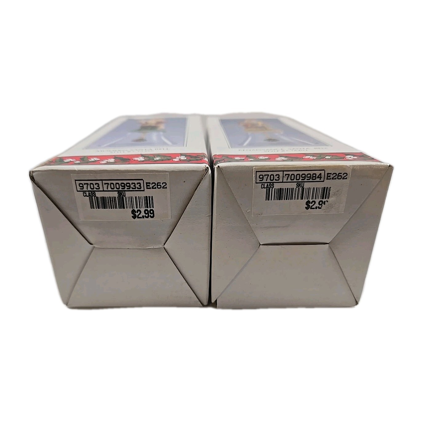 Christmas Lot Of 4 Kurt Adler Birthstone Angels & Novelino Santa Bells Holiday