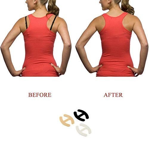 2ct H-Shaped Bra Strap Concealer Clips for Cleavage Control & Racerback