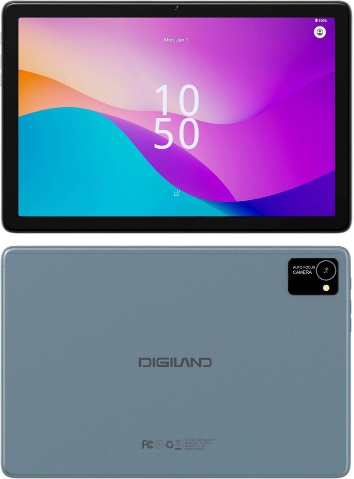 Digiland - Android 10.1" Tablet 32GB - Gray Open Box