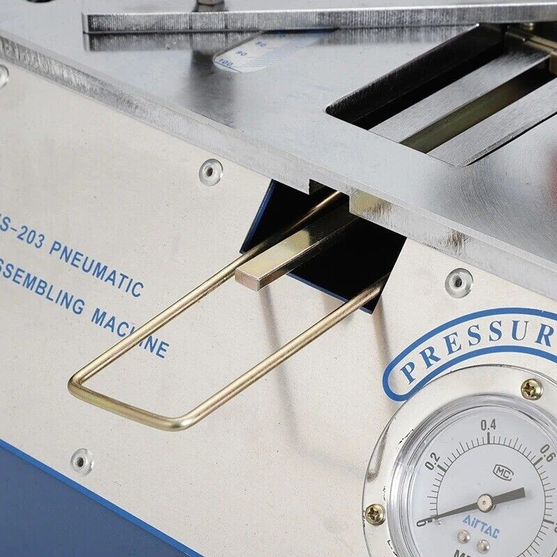 Bench-Top Type Picture Frame Underpinner Desktop Pneumatic Nail Angle Machine-
