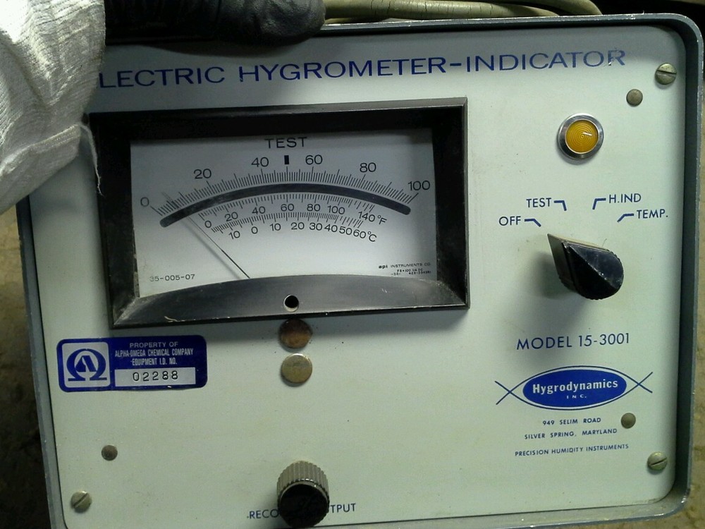 Hygrodynamics Model 15-3001 Hygrometer-Indicator