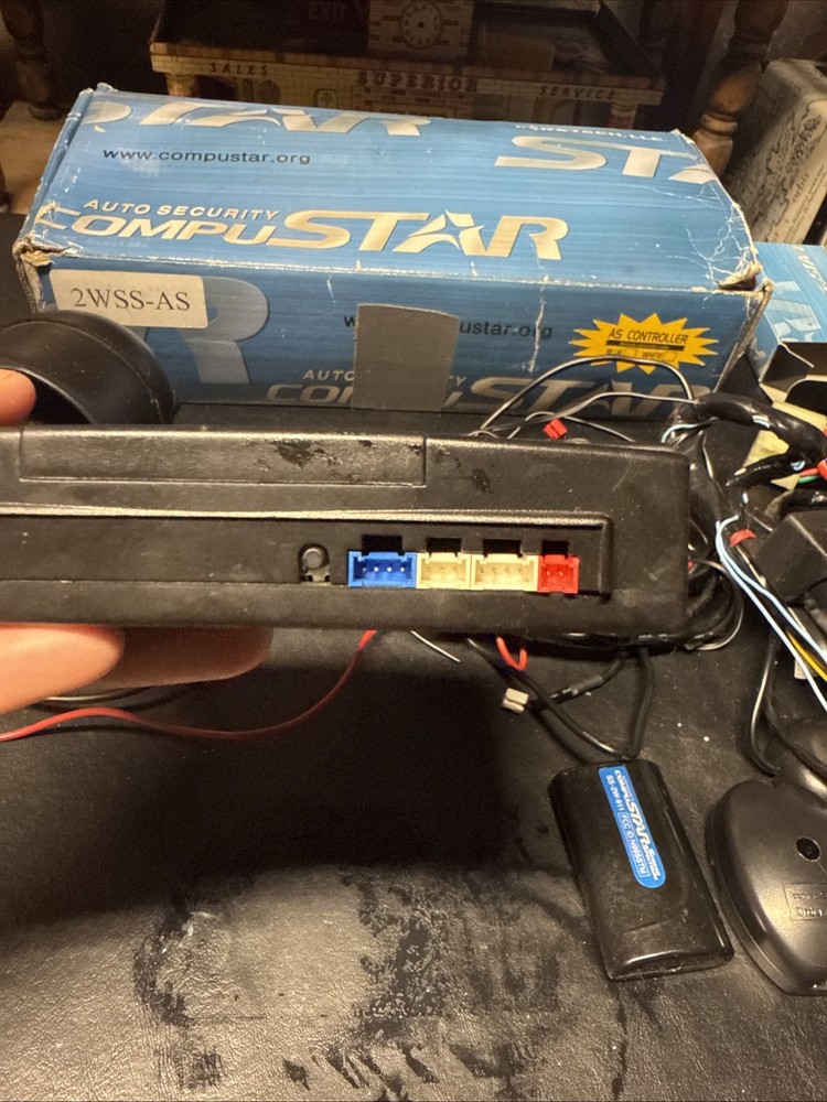 CompuStar CM3000 Car Alarm System w/ Wiring, Siren, – No Remote Untested