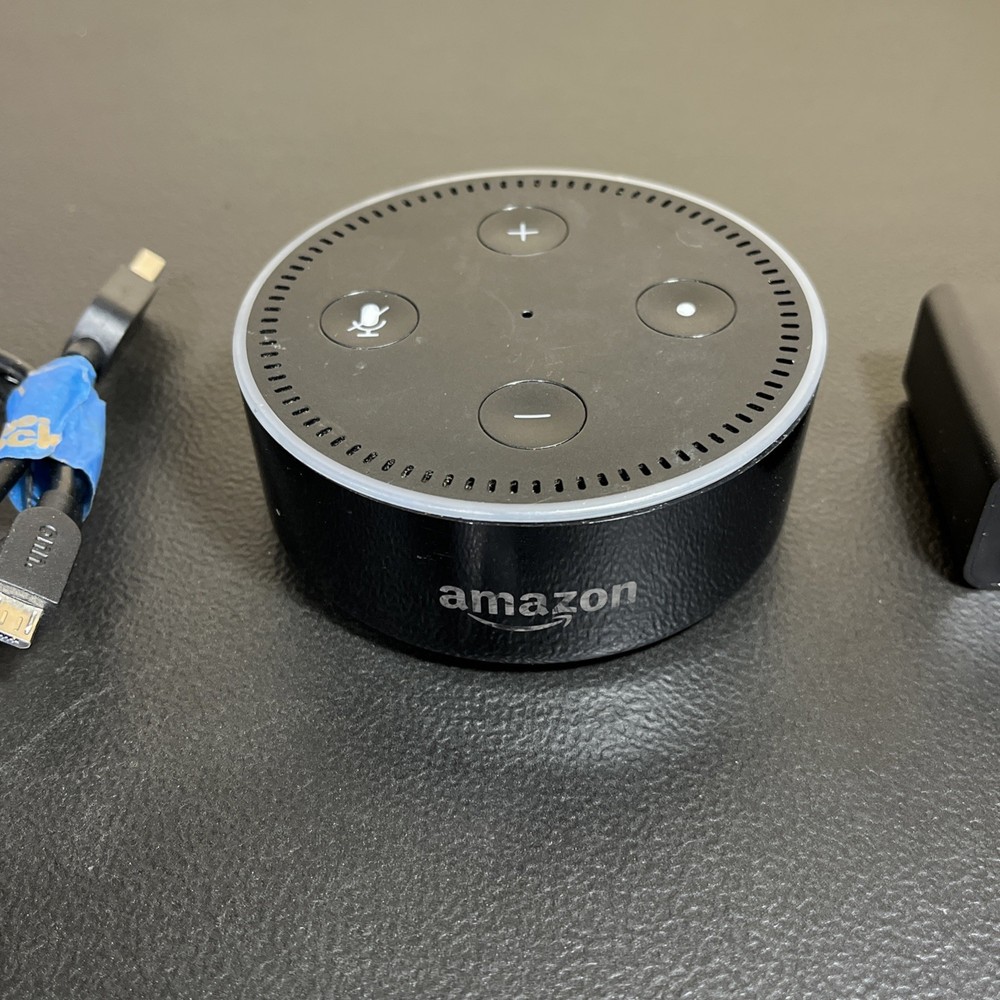 Amazon Dot 2nd Generation Smart Speaker Model RS03QR With Power Adapter