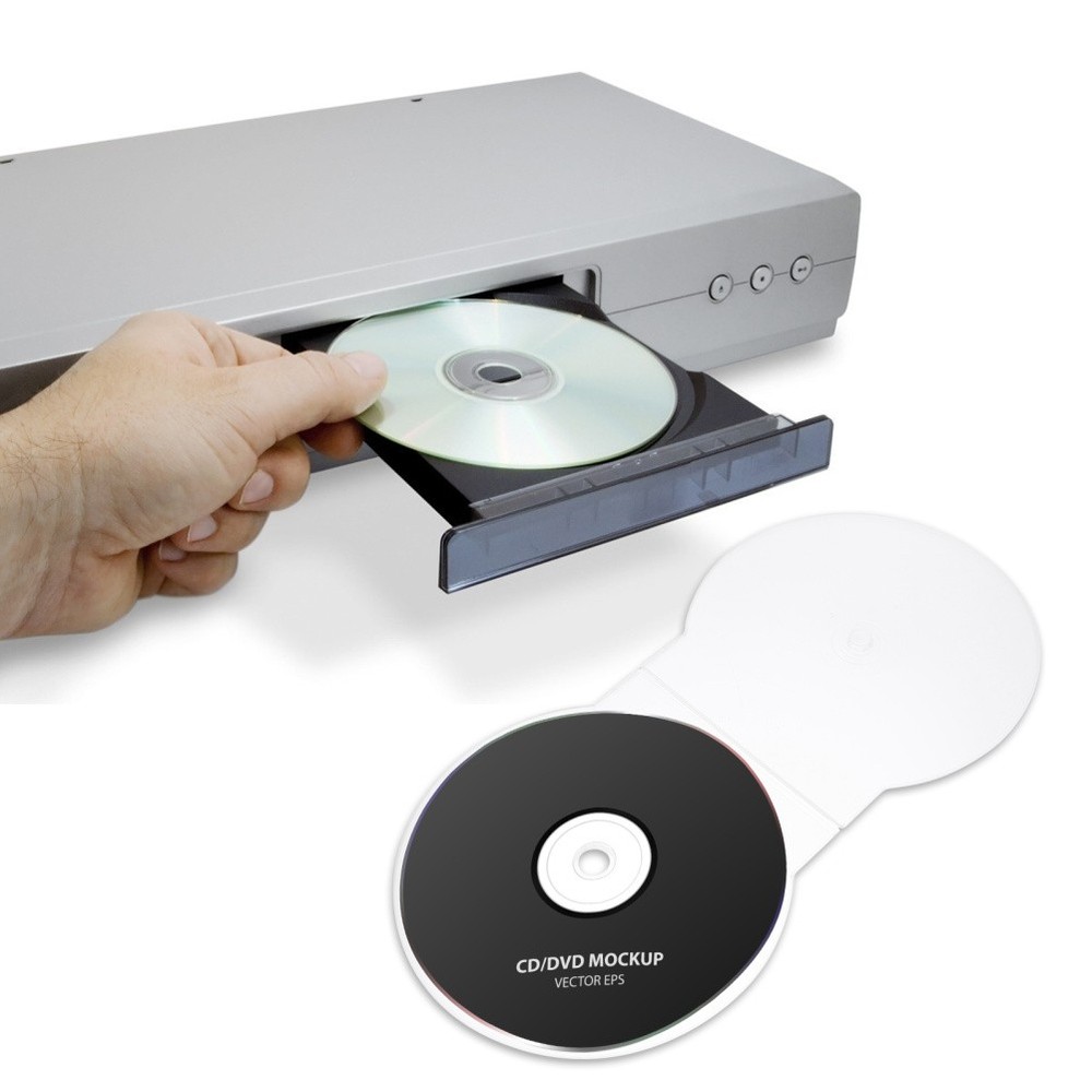 40pcs CD Case Clam Shell DVD Case Portable CD Storage Container Storage Box