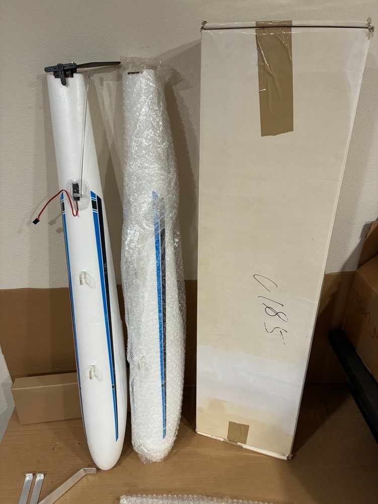 33” RC Airplane Pontoon Set With Rudder Controls