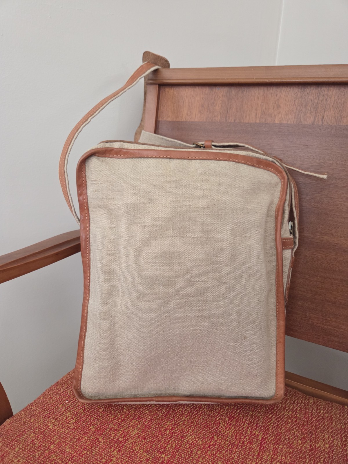 Vtg Canvas Crossbody Messenger Bag Satchel Military Safari Indiana Jones