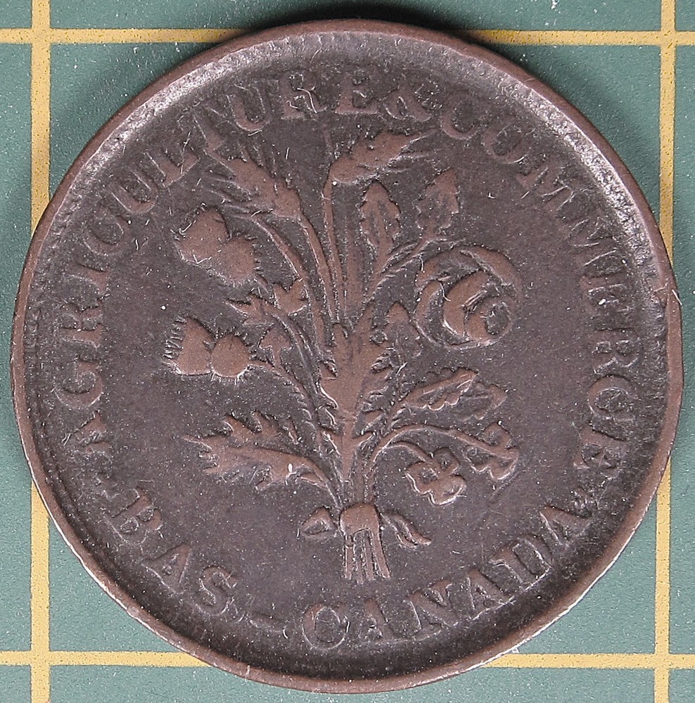 Lower Canada Un Sou Token LC-33A1
