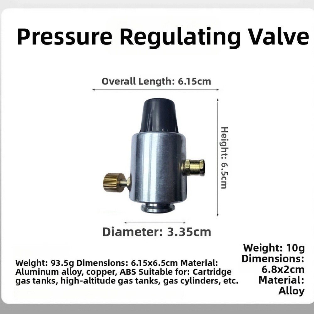 Portable Stove Adapter with Precision Pressure Regulator for Stable Fuel Flow