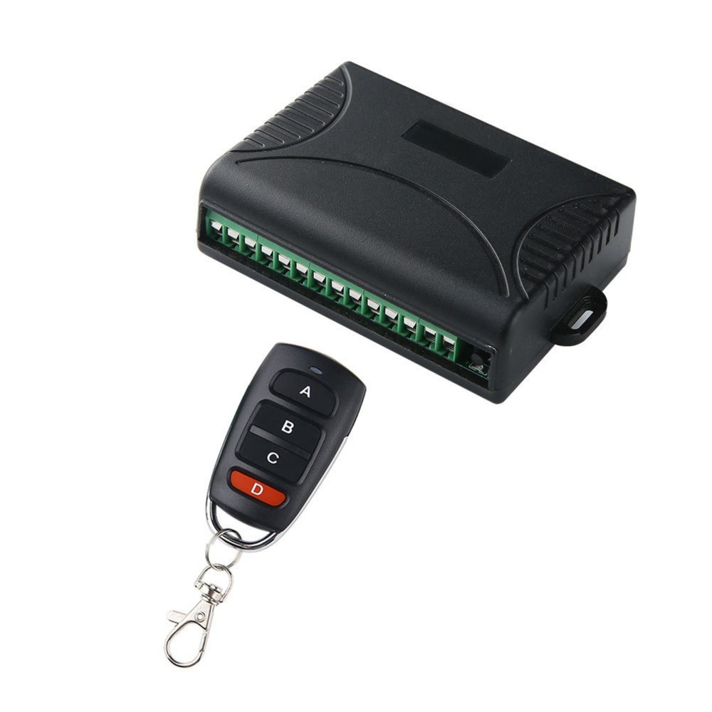 Light Controller Transmitter+Receiver 4 Channel Relay Switch Remote Control