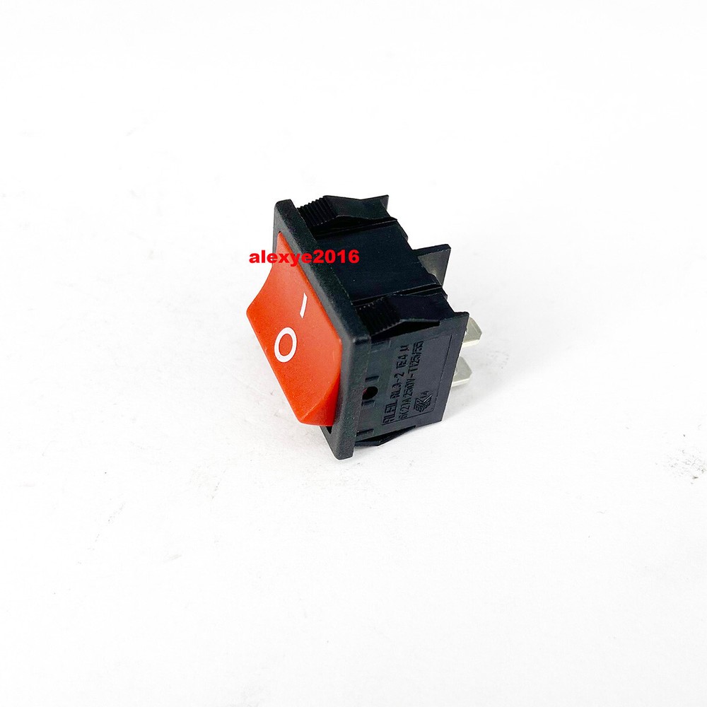 RLEIL RL3-2 1E4 u Switch 4 Pins Red Button ON-OFF 2 Positions Maintained