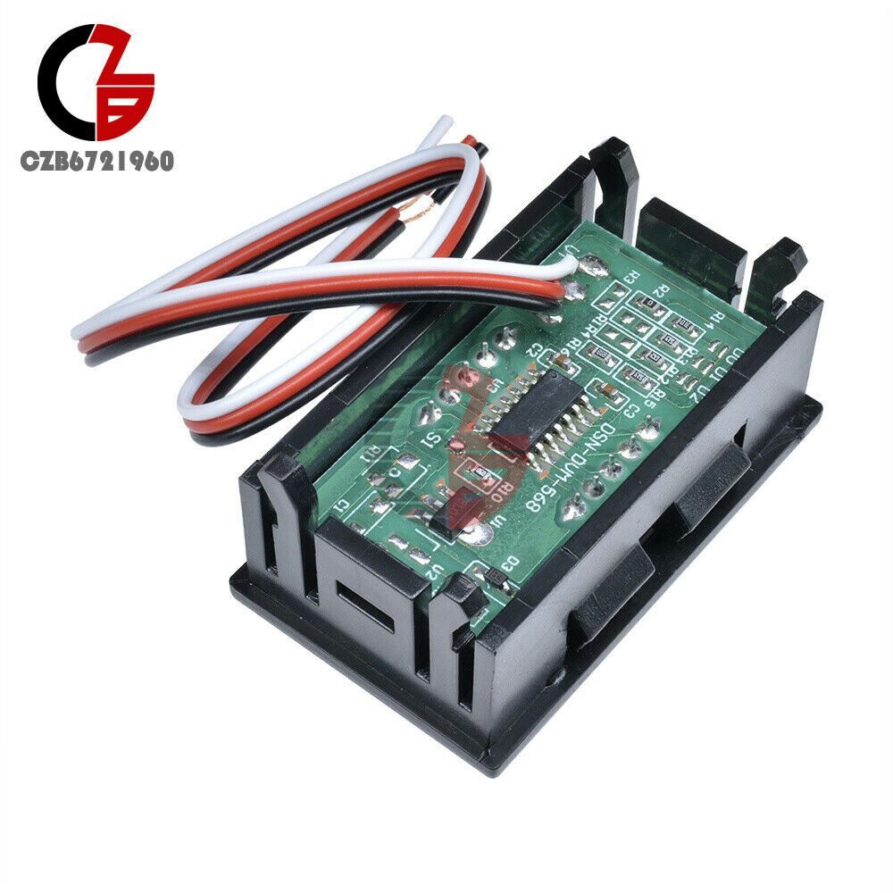 10PCS Three Wires Mini Red LED Display Panel Meter Digital Voltmeter DC 0V~99.9V