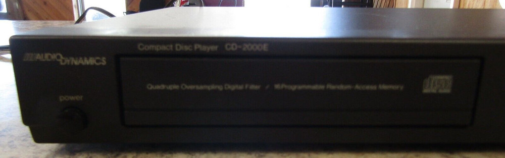 Audio Dynamics CD-2000E Single CD Player - Vintage 1988 - Tested Working