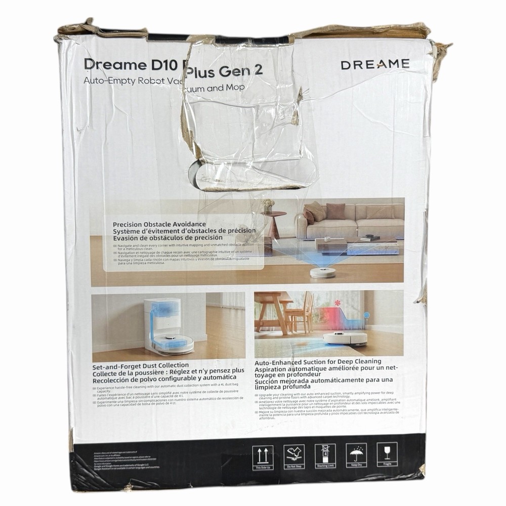 Dreame D10 Plus Gen 2 Auto-Empty Robot Vacuum and Mop – New