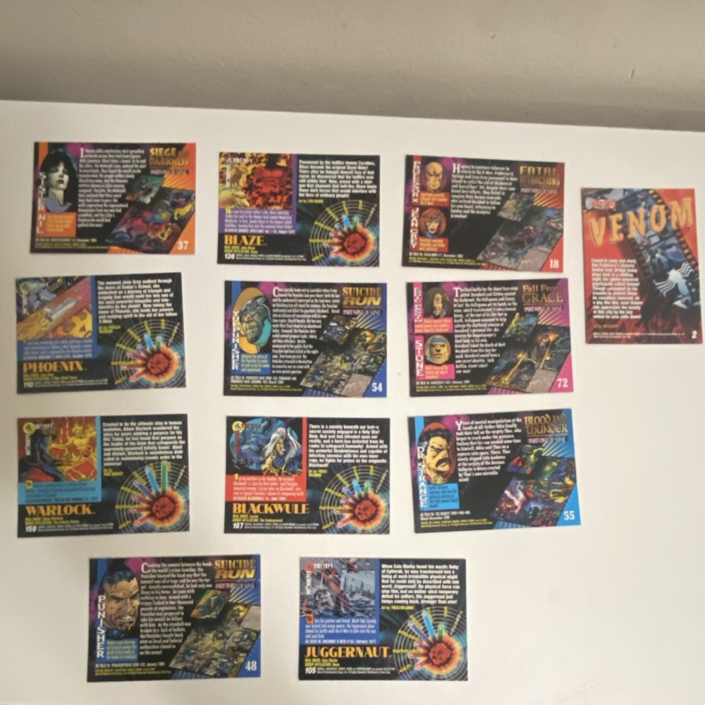 Marvel Masterpieces Fleer 1994 Trading Cards