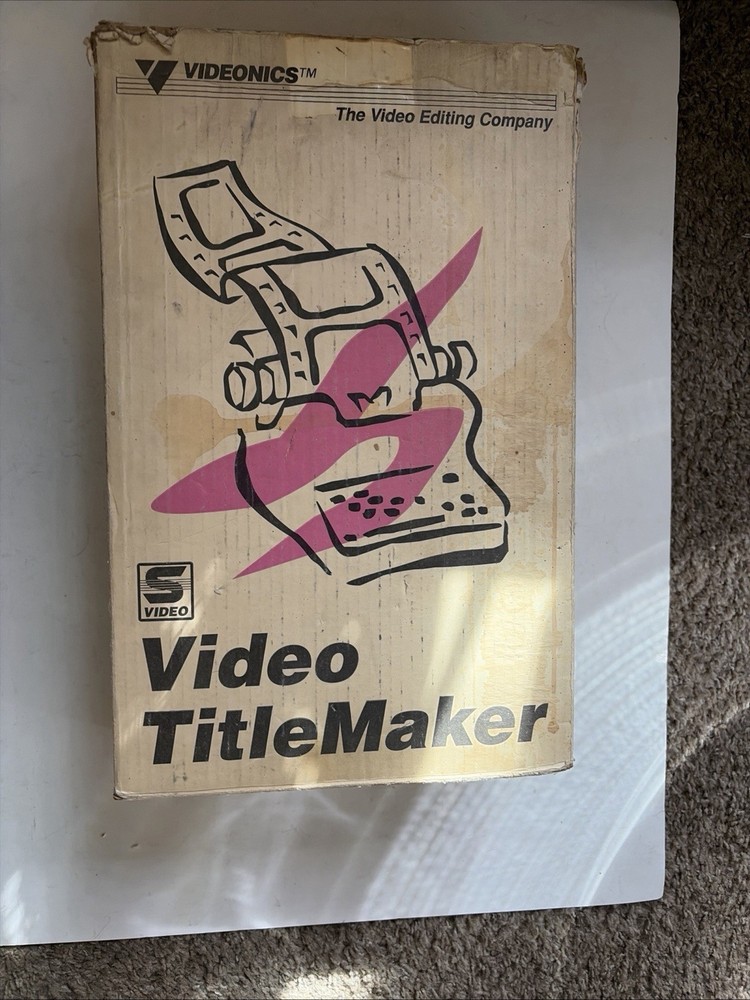 Videonics Video Titlemaker Digital Video Vintage Powers On