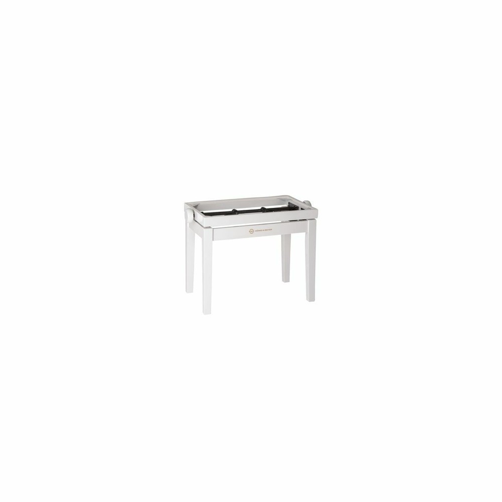 K&M 13711 Piano Bench - Base - White Polished