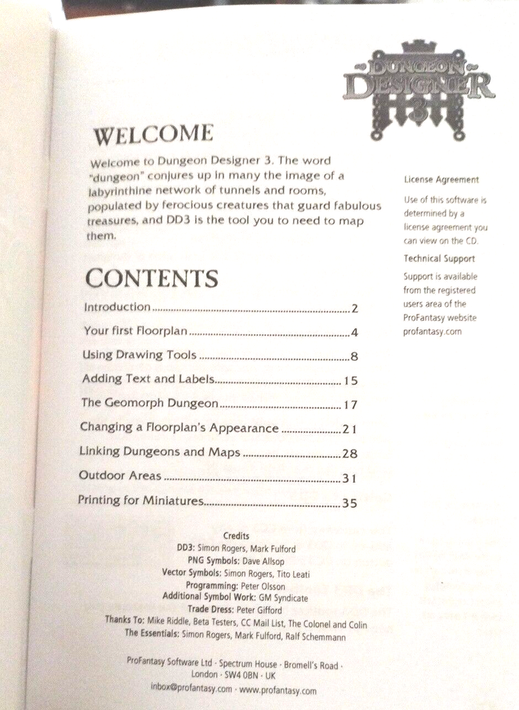 Pro Fantasy Software Dungeon Designer 3 + Symbols CD