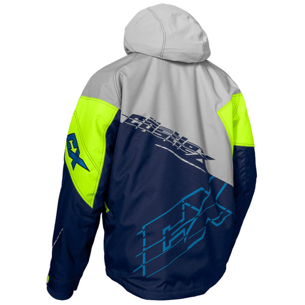 Castle X Code G3 Snowmobile Jacket - Navy/Process Blue/Hi-vis