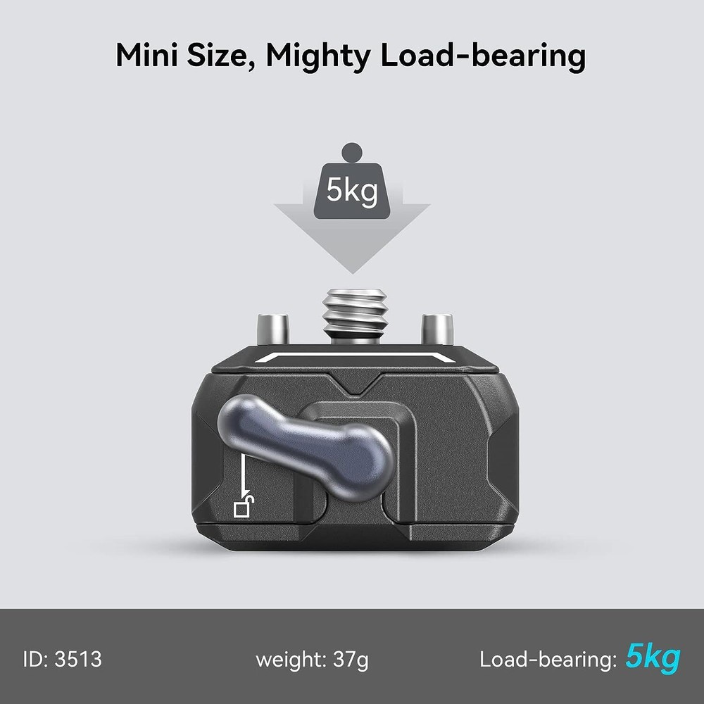 SmallRig Quick Release Plate Drop-in HawkLock Mini Quick Release Camera Mount