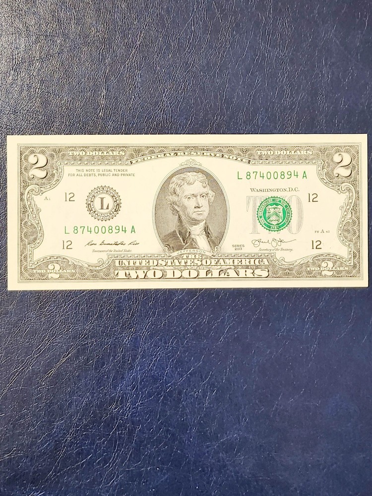 $2 ERROR RAISED DIGIT (4) UNCIRCULATED NOTES 2013 $2