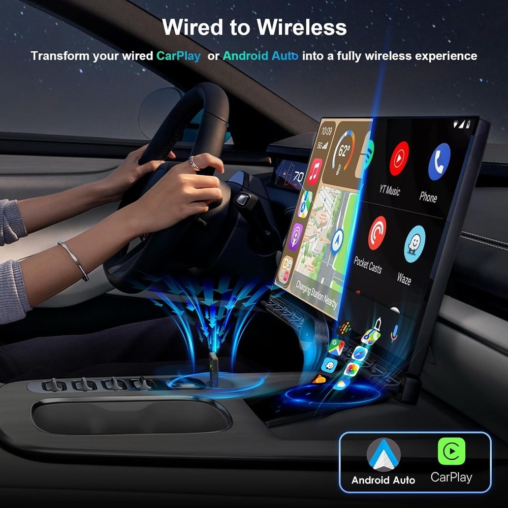 Wireless carplay Adapter Compatible With iPhone / Android, carplay Adapter