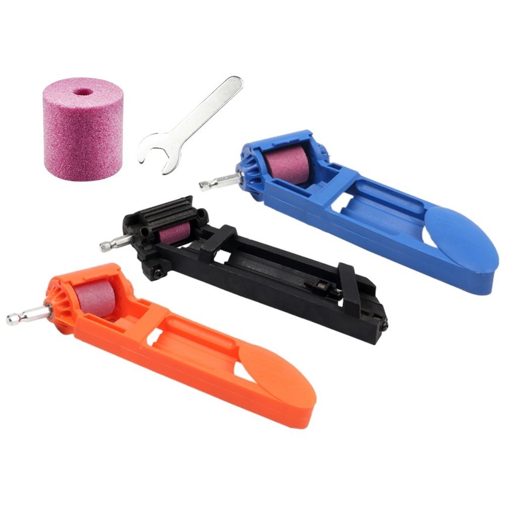 Reliable ABS Plastic and Pink Corundum Grinding Wheel Drill Bit Sharpener