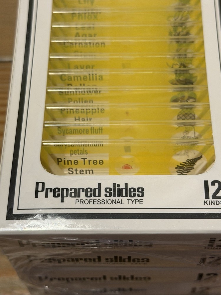 AMSCOPE 48 Pro Prepared Microscope Slides, New, Homeschool