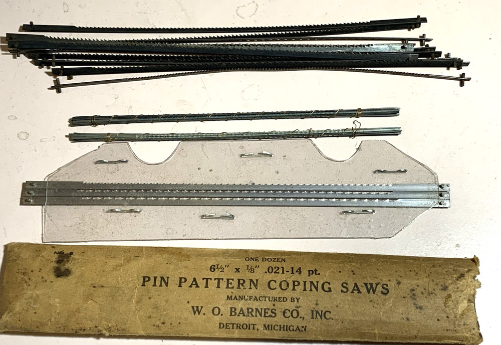 15 VINTAGE PIN PATTERN COPING SAWS "READ DESCRIPTION BEFORE BUYING" $15.00