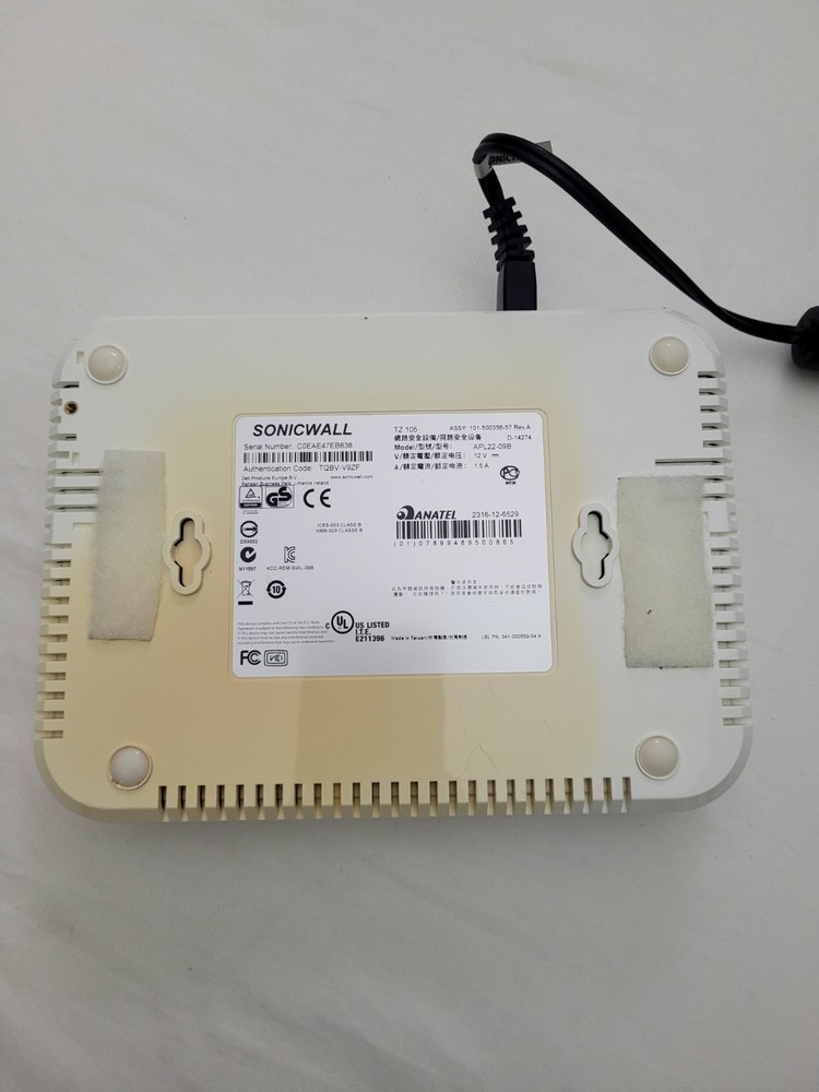 Sonicwall TZ 105 Wireless N Network ANATEL