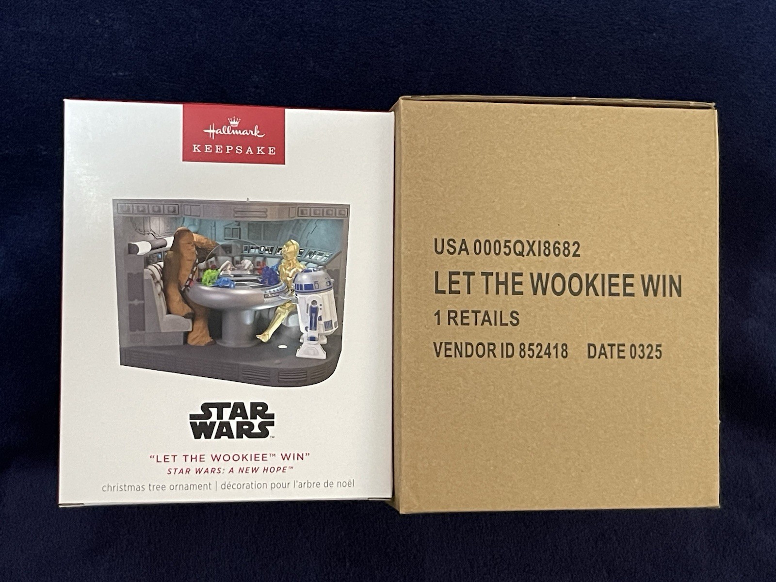 LET THE WOOKIEE WIN Hallmark 2025 STAR WARS * Wookie Dialogue Video Light + CORD