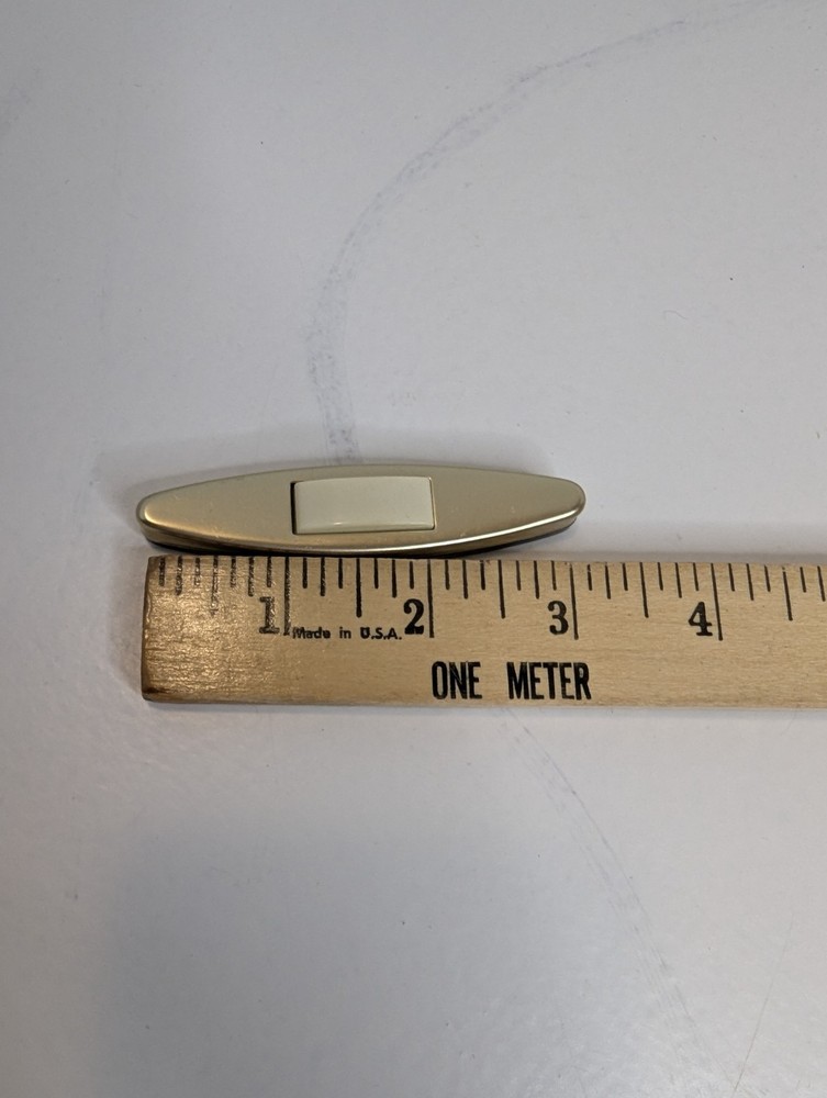 Vintage NuTone PB-3 Modern Pushbutton Gold Anodized