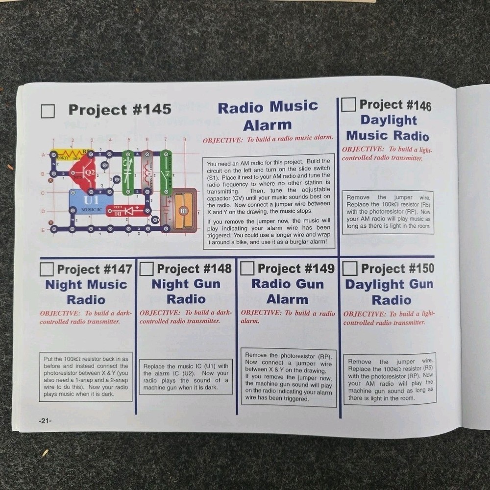 3- ELENCO Snap Circuits Instruction Books Projects (3) And Experiments (1)