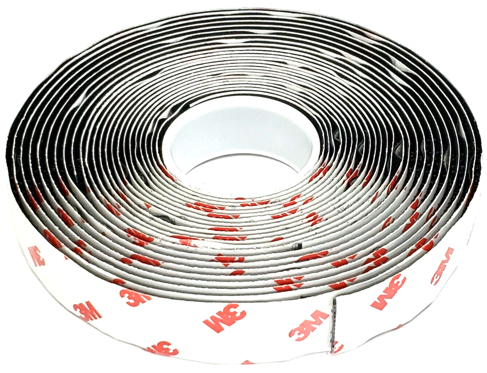 3M Hook and Loop Fastener on a Roll Hook & Loop Tape Self Stick 3/4 x 120" BLACK