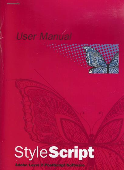 StyleScript 3.8 MAC CD classic postscript  for inkjet printers graphics and font