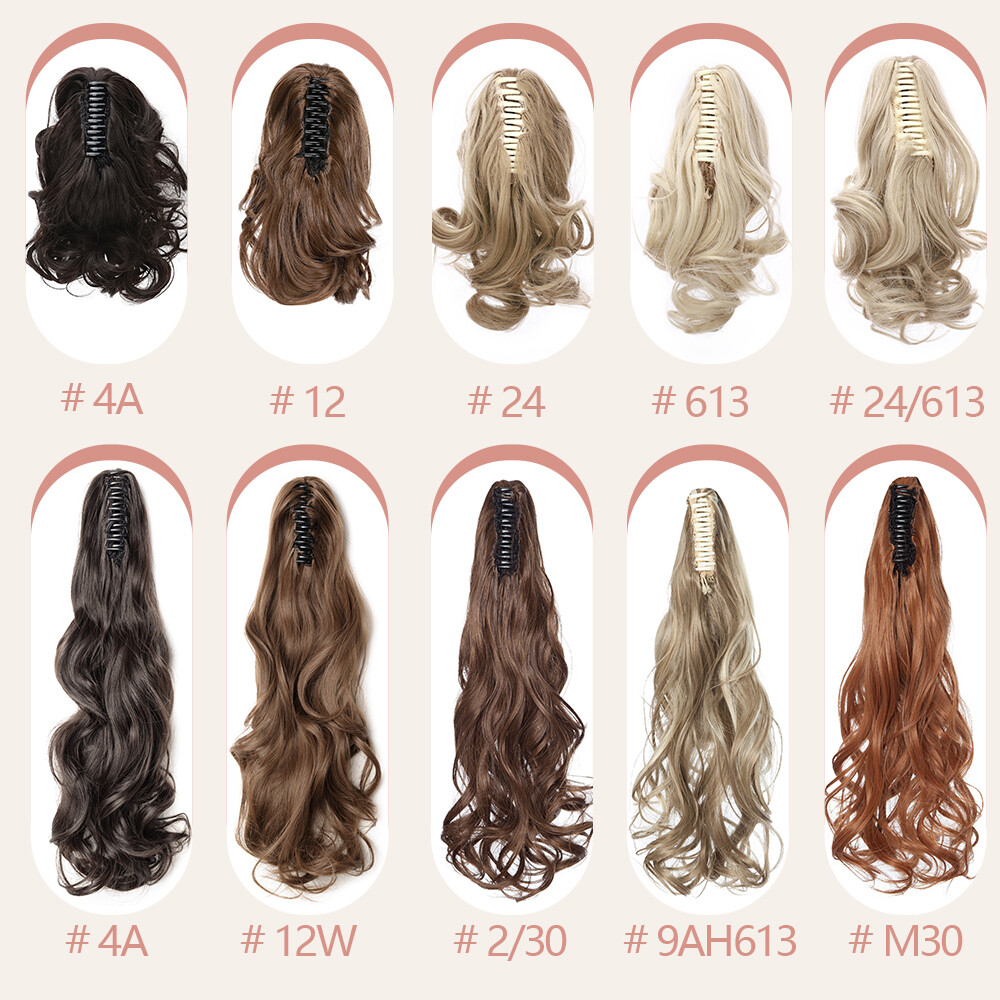 Claw Clip Wavy Ponytail Extensions As Human Pony Tail Long Hair Hairpiece Real