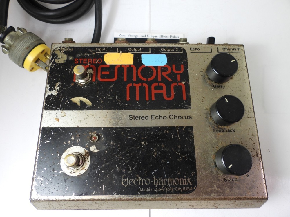 Vintage Electro Harmonix Sterero Memory Man Echo Chorus Effects Pedal Modified