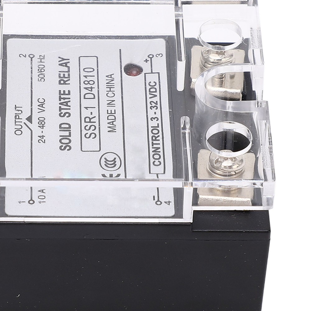 10A Solid State Relay DC Control Semiconductor Relay Module 24-480VAC Part