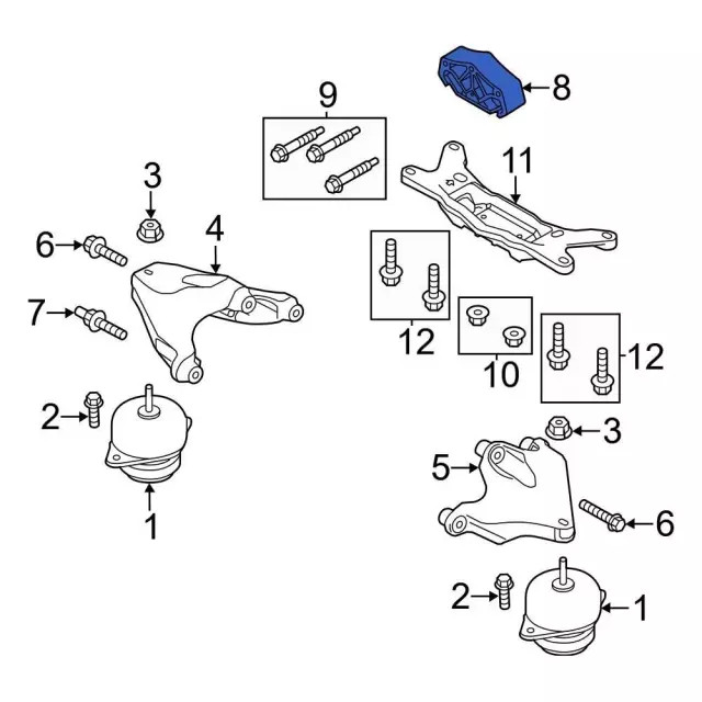 Genuine Ford Mount BR3Z-7E373-B
