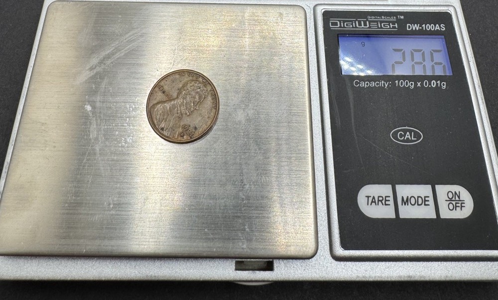 1982 D One-Sided LINCOLN PENNY “Uniface Coin Error”