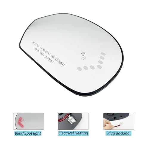 Left Driver Side Replacement Mirror Glass For 2009 2010 2011 left driver side