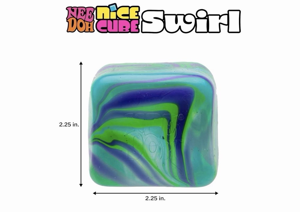 NWT NeeDoh Nice Cube Swirl Random Color
