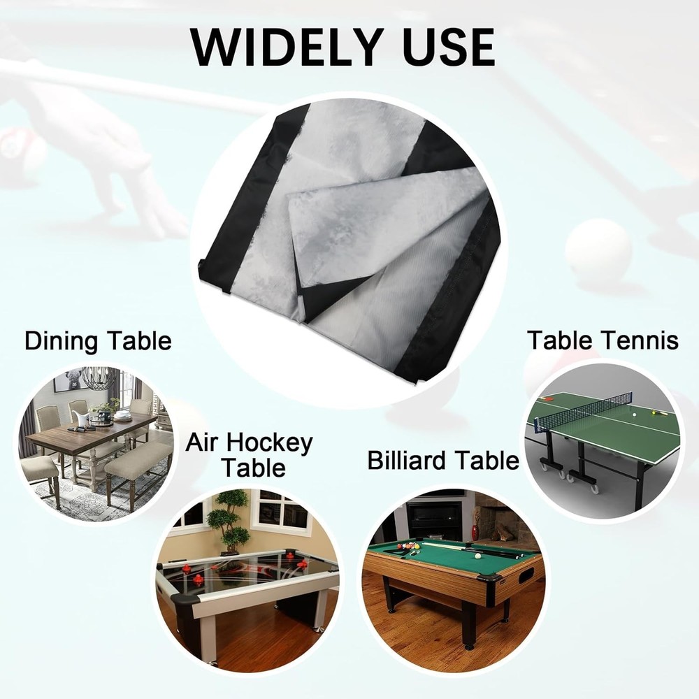Pool Table Cover 8ft,Billiard Table Covers Waterproof Custom Tablecloth Dust ...