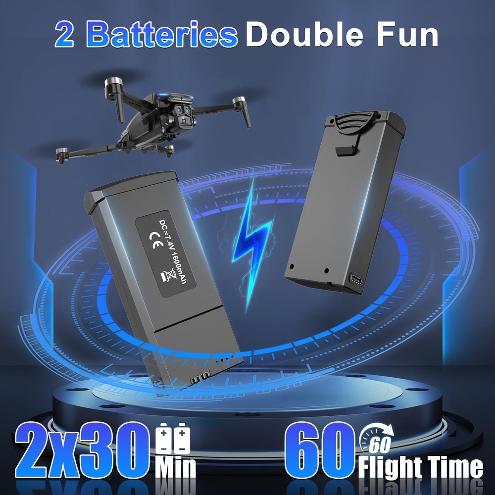 4K GPS Drone with Camera for Adults with 4.5” HD Screen Controller, Brushless...