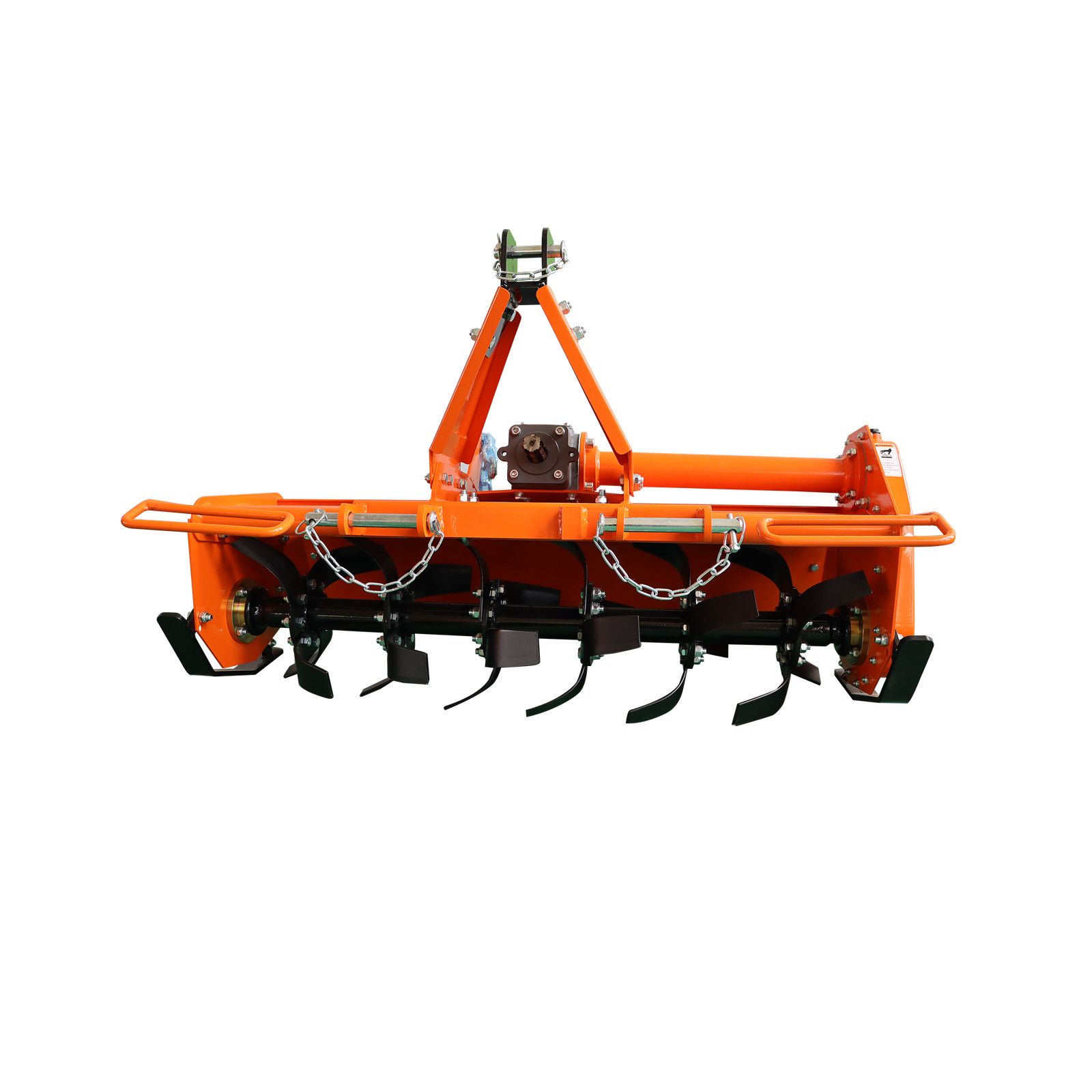 3 Point 45" Rotary Tiller Attachment Fits Cat 1 Tractor PTO Driven Work 5" Deep