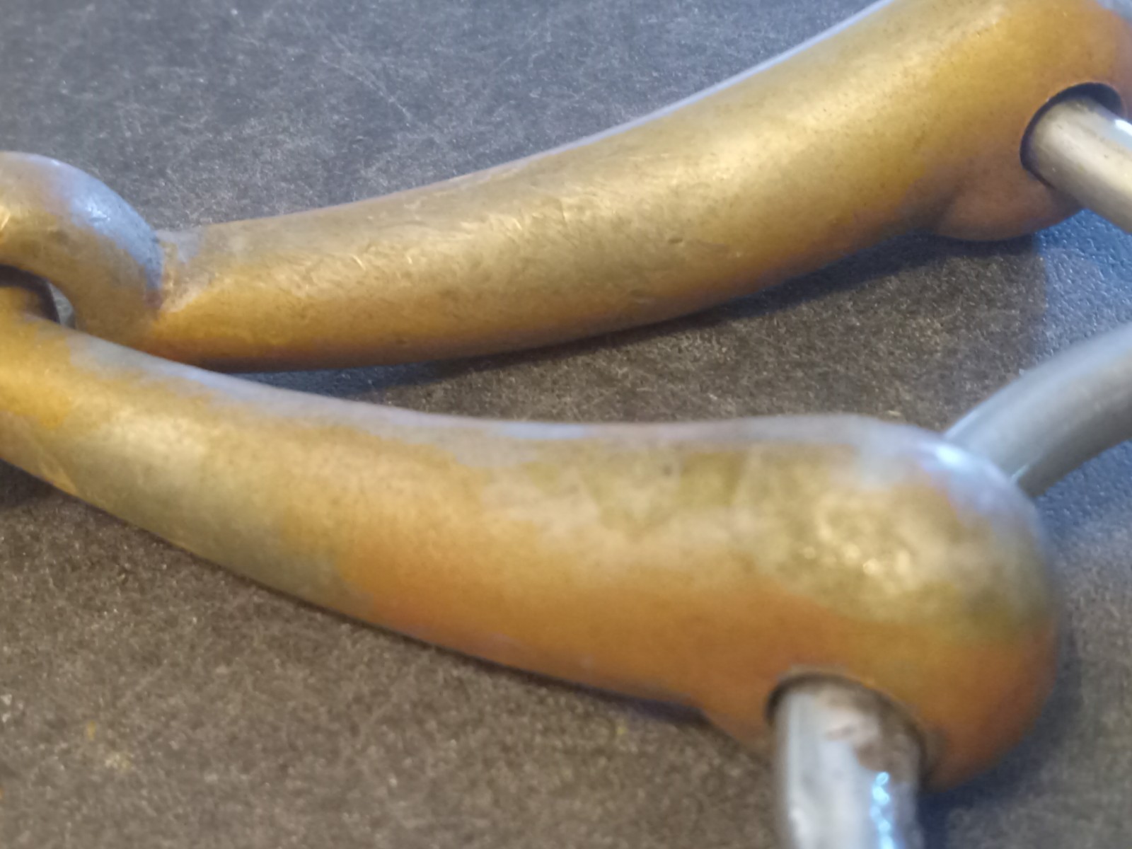 used loose ring snaffle bit 5 in copper mouth